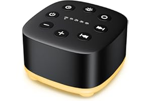 Meditation White Noise Sound Machine 30 Soothing Sounds with 32 Volume Control 12 Night Light 5 Timers Portable Sleep Machine