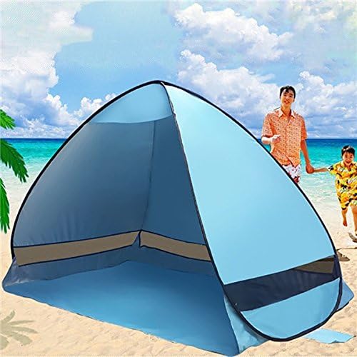 Sumbababy Beach Tent Automatic Pop Up Beach Sun Shelter 3-4 Person Instant Portable Cabana Outdoors Quick UV Beach Sun Shade Canopy