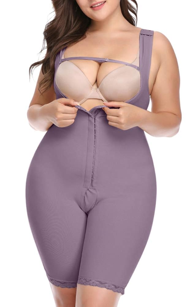 Women Plus Size Full Body Shaper Waist Cincher Bodysuit Underwear Tummy Control Shapewear