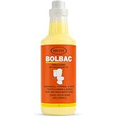 Brodi BolBac Industrial Strength Toilet Bowl Cleaner, 32 Fl Oz | 30% HCI Acid Descaler, Removes Hard Water Rings, Limescale &amp; Rust Fast, Surface Safe, Pack of 1