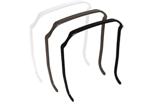 saichania 3-Pack Square Invisible Hairband for Women & Men, Mixed Color, Medium Thick Plastic Headbands for Curly Hair Fixing, 3 Count (Pack of 3)