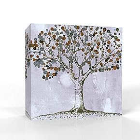 Wall26-Canvas Wall Art-Abstract Black and White Tree-Giclee Painting Wall Bedroom Living House Decoration Home Art - 12x12 inches