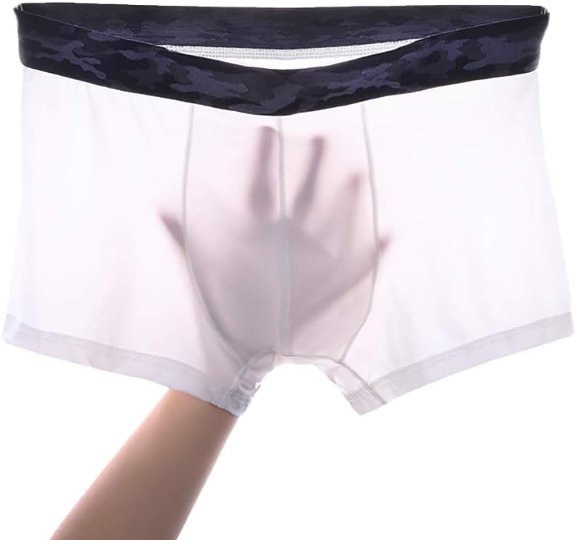 Rainbow Cloud 3-Pack Cool Ultra Thin Sexy Breathable Boxer Briefs for Men Men's Underwear
