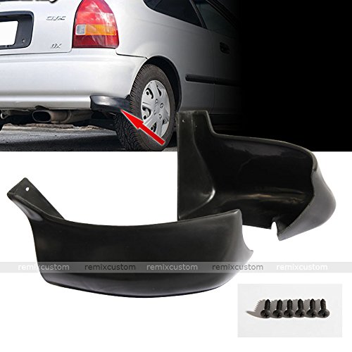 Remix Custom For 96 97 98 99 00 Honda Civic Ek 3dr Hatchback Mu Gen Style Rear Body Bumper Valences Apron Kit Buy Online In Papua New Guinea At Desertcart