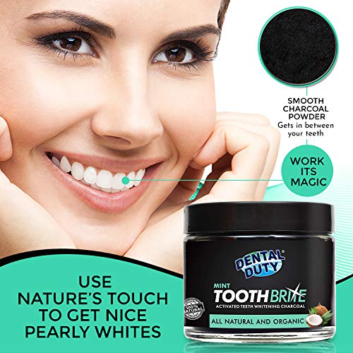 Natural Charcoal Teeth Whitening 2oz| Teeth Whitening Charcoal Powder 3-6 Months Supply| Vegan Teeth Whitening - Better Than Strips & Gels| Activated Charcoal Teeth Whitening Made in USA - Thumbnail 5