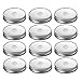 12pcs Pack Regular Mouth Mason Jar Lids with Straw Hole for Ball & Kerr Mason Jar
