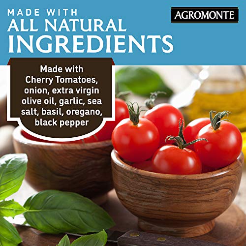 Agromonte Authentic Italian Cherry Tomato Pasta Sauce (Ricotta Cheese)- Taste of Italy Gourmet Foodie and Chef Gift - Certified Kosher, Gluten-Free, All Natural 20.46oz (2 pack)