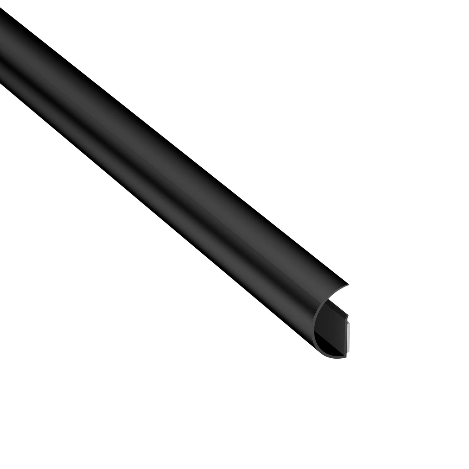 D-Line Mini CableTraC, Popular Cable Cover, Black Cable Tidy Solution, Versatile Cable Management Solution - 30mm (W) x 15mm (H) x 1-Meter (L) - Black