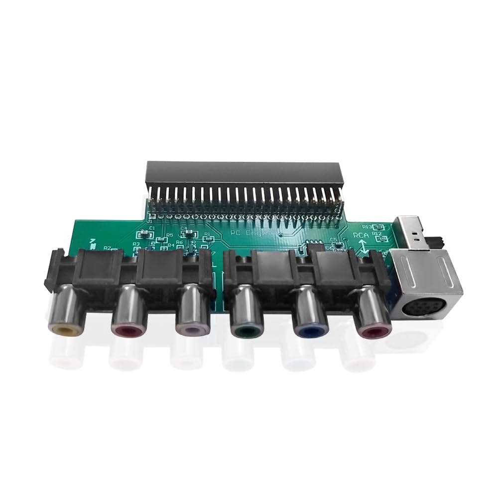 XBERSTAR NEC PCE PC engine grafx Console RGB Card AV Booster RGBS signal output RGBS video signal adapter socket for game consoles. Game video adapter card (1 pc)