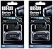 BRAUN 11B Series 1 Shaver Foil and Cutter Head Replacement Combi Pack , 2 Count
