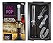 Vino Pop Wine Opener- Air Pressure Pump Bottle Opener, Foil Cutter, Aerator Pour Spout & Vacuum Seal Stopper, Storage Bag- No Corkscrew, Batteries or CO2 Cartridges Needed