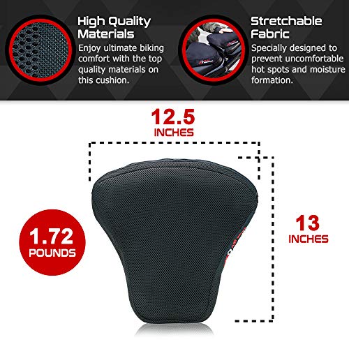 Air Seat Innovations Air Motorcycle Seat Cushion Pressure Relief Pad
