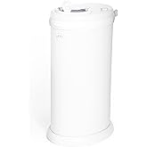 Ubbi Steel Diaper Pail, Odor Locking, No Special Bag Required, Award-Winning, Registry Must-Have, White