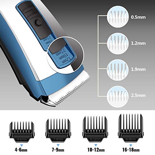 Easy4U Hair Clippers for Men Professional Cordless Electric Hair Trimmer Ceramic Blade Barbers Grooming Kit Rechargeable LED Display
