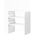 Clear Acrylic 3-Tier End Table/Nightstand – Sleek Bedside Storage with Durable Design, Perfect for Bedrooms, Living Rooms, or Modern Interiors – Ideal as a Bedside Table or Sofa Side Piece