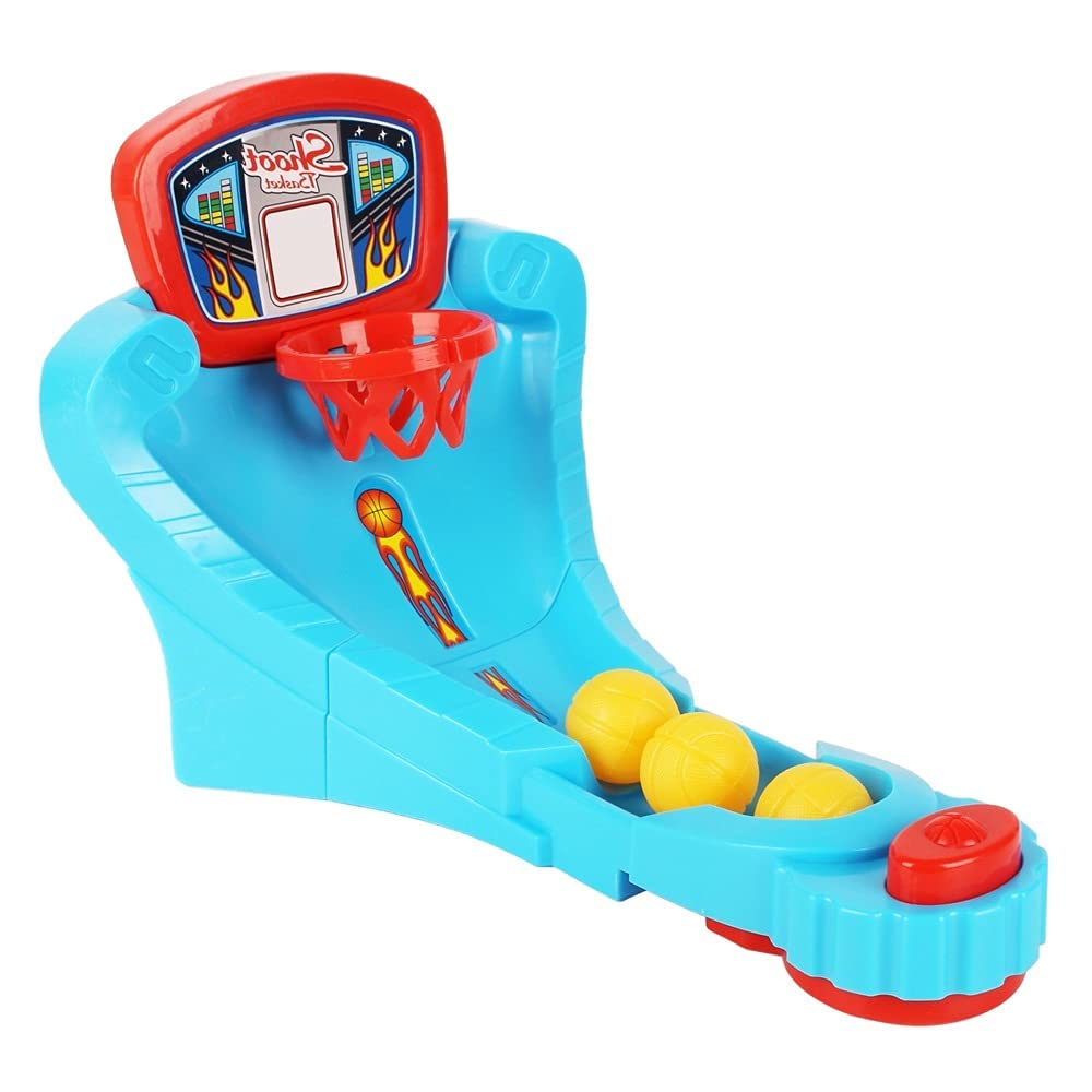 FeiWen Basketball Shooting Game - Desktop Table Classic Arcade Game, Mini Finger Machine, Fun Sports Toy for Adults - Help Reduce Stress