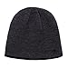 Calvin Klein Men's Solid Reversible Beanie, Black, One Size