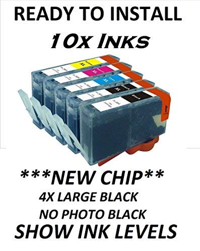 NOW INK LTD 10 x CHIPPED COMPATIBLE INK CARTRIDGES THAT WORK ON 364XL, 364 PRINTERS. LATEST 2014 CHIP AND SHOW INK LEVELS. DESKJET 3070a, 3520 OFFICEJET 4610, 4620, 4622 PHOTOSMART: C5370, C5373, C5380, C5383, C5388, C5390, C5393, C6300, C6324, C6340, C6350, C6380, C6383, D5445, D5460, D5463, D5468, D7560, B109, B110a, B111, B209, B210, B211, C309, C310, C410 5510e, 5515e, 5520, 5524, 6510, 6520, 7510, 7520 ALL IN ONE, PLUS OTHERS. CONTAIN 4X BLACK 24ml, 2X CYAN MAGENTA & YELLOW 15ml EACH