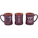 R.F.S.J. Virginia Tech Ceramic 16 oz Relief (3D) Mug Red