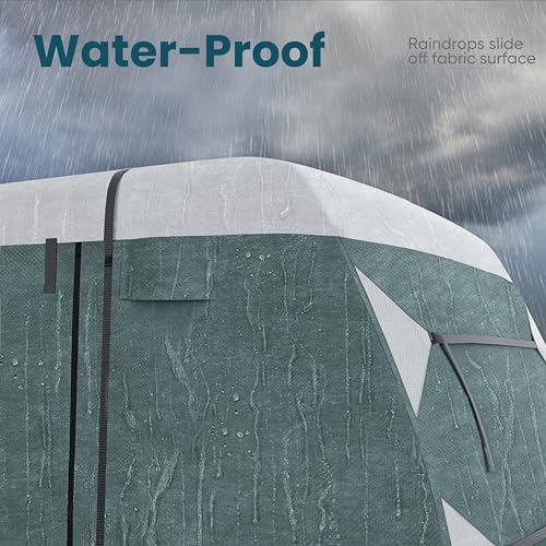 KING BIRD Upgraded Travel Trailer RV Cover, ExtraThick 5 Layers Anti