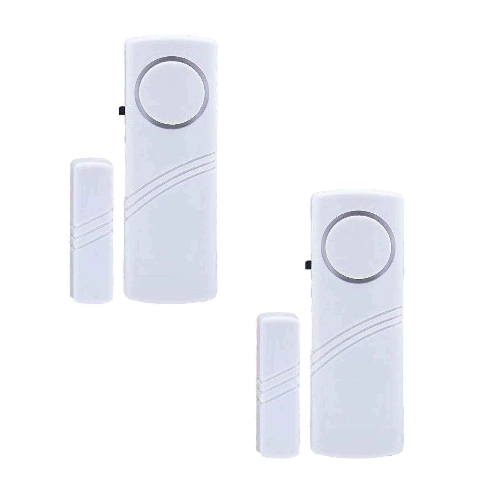 Photo 1 of 2 Pack Window Door Alarm System - No Batteries for Home, Kids Safety, Pool, Garage, Apartment, Dorm, RV, Office