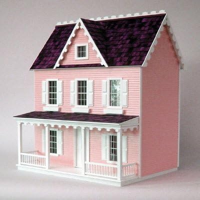 Real Good Toys Dollhouse Miniature Vermont Farmhouse Jr. Dollhouse by RGT