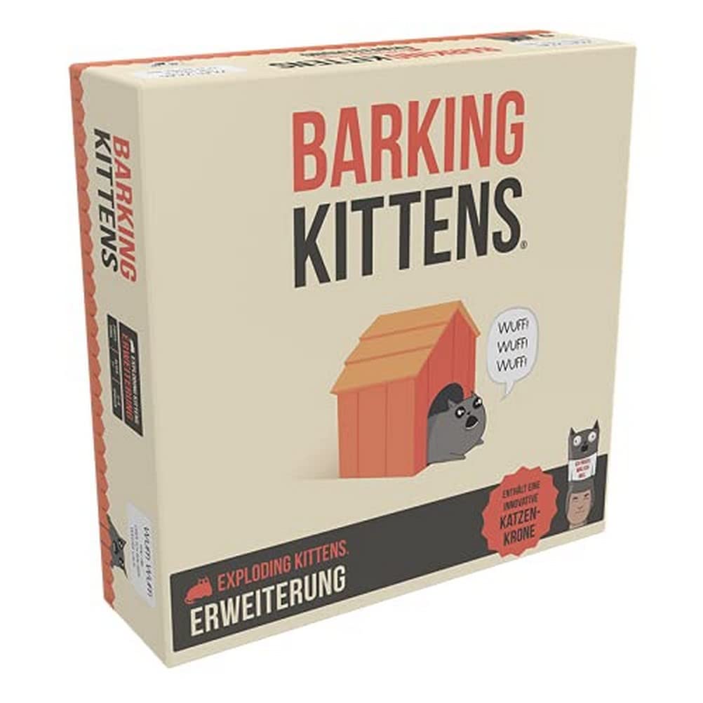 Exploding Kittens, Barking Kittens, Expansion, Party Game, Card Game, 2-5 Players, From 7+ Years, 15+ Minutes, German