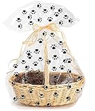 CakeSupplyShop Exclusive Item#20577 -5pack Paw Print Large (25inchx 30inch) Cello/cellophane Bags Gift Basket Packaging Bags