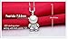 Sinya Teddy Bear Children Pendant Necklace Fit for Mother and Girl in 925 Sterling Silver 16 inch