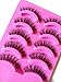 Buytra 10 Pairs Long Thick Cross Fake Eye Lash False Eyelashes Extension Makeup