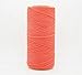 NEON CORAL 1mm Waxed Polyester Twisted Cord Macrame Bracelet Thread Artisan String (180yards Spool)