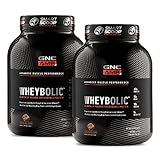 GNC AMP Wheybolic Whey Protein Powder, Chocolate Fudge, 25 Servings, Contains 40 Protein, 15g BCAA, and 10g Leucine Per Serving