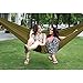 G4Free Portable Hammock - Lightweight Pure Color Nylon Fabric Parachute Hammock for Outdoor Camping, Hiking,Travel, Hammock Ropes & Steel Carabiners Included(Camel)