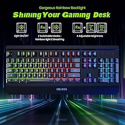 Gaming Keyboard Wireless, Light Up LED