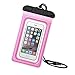 Waterproof Case, Waterproof Pouch, iThrough Ultra Universal Waterproof Pouch, Waterproof Case with Touch Responsive Transparent Screen Protector for iPhone 6/6 Plus/5/5s/5c/4/4s/Samsung Galaxy S3/S4/S5/Note 2/3/4 (Pink)