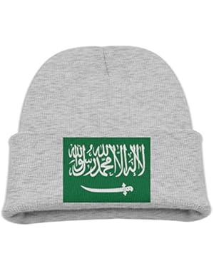 Flag Of Saudi Arabia Kid's Hats Winter Funny Soft Knit Beanie Cap Children Unisex