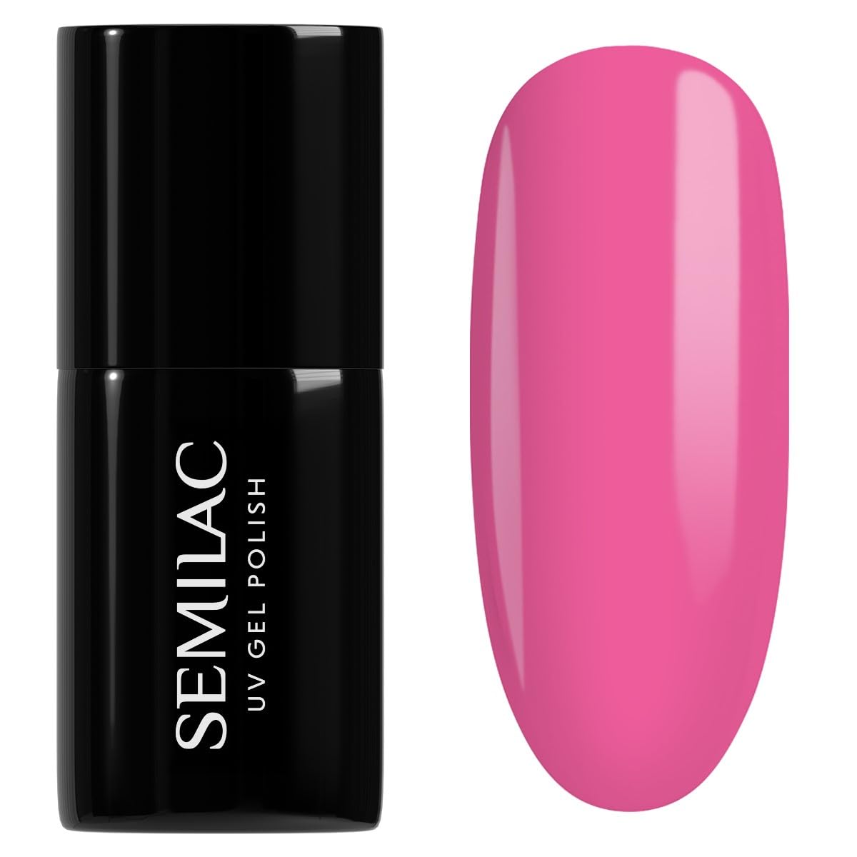SEMILAC Gel Nail Polish 277 Light Fuschia - Full Coverage Gel Polish - Soak Off Easy To Use LED/UV Nail Lamp - Long Lasting Manicure and Pedicure up to 3 weeks