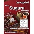 Krazydad Easy Suguru Volume 1: 300 Insanely Addicting Puzzles
