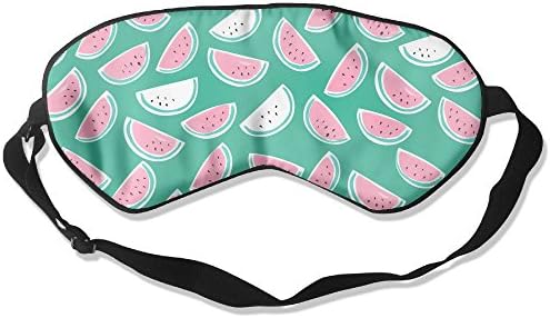 Bdna Comfortable Sleep Eyes Masks Pink Watermelon Pattern Sleeping Mask For Travelling, Night Noon Nap, Mediation Or Yoga