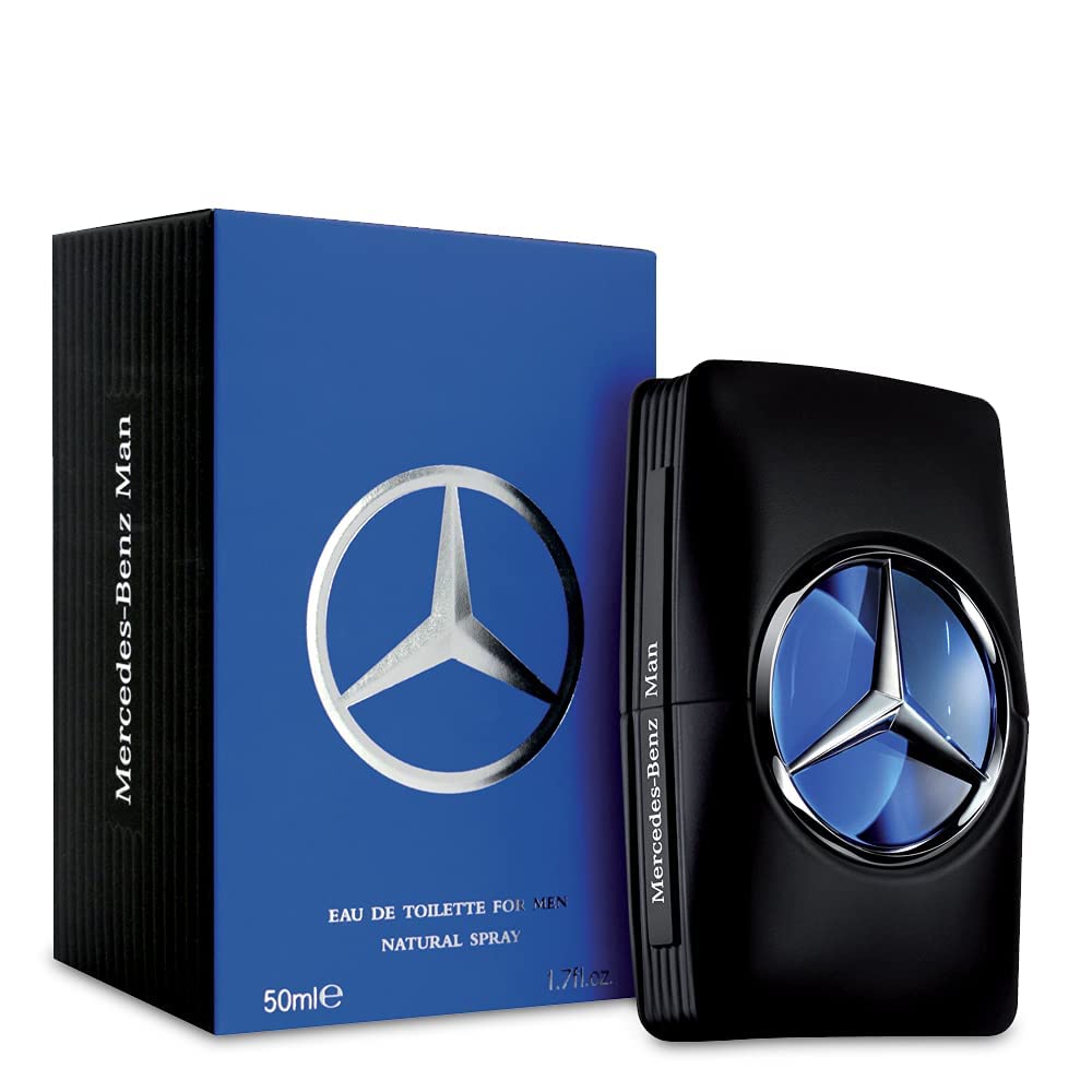 Mercedes Benz Man – Elegant Fragrance With Sensual, Floral, Woody Notes – Mesmerize The Senses With Original Luxury Men’s Eau De Toilette Spray – Endless Day Through Night Scent Payoff – 1.7 OZ