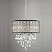 Jojospring Indoor 4-Light Chrome/Crystal/Metal Bubble Shade Chandelier