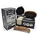 Beard Comb & Brush - Set - for Men, Sandal Wood Comb, 100% Natural Boar Bristle Brush, Best for Grooming Facial Hair and Mustache, use with Balm, Oil and Wax, Packaged in Premium Giftbox