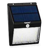 16LED Solar Lights Outdoor Waterproof Motion Sensor Security Light with Bright/Dim Mode; Dusk to Dawn Auto ON/OFF Wall Mount Light Wireless Sensor Detector for Patio Yard Deck Garden Driveway