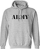 Joe's USA(tm) Military Hoodies - Army Grey Hooded Sweatshirt-L