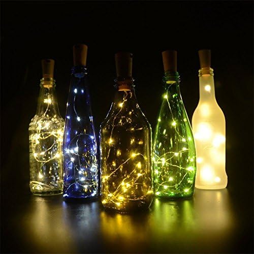 STRESS SPINNER 3 Pcs Wine Bottle Lights Battery Powered LED Cork 15 LED 30 Inch Copper Wire String Starry LED Lights for DIY, Home Decor, Outdoor, Birthdays, Wedding, Christmas Purple