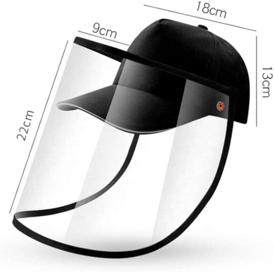 COOLOUS SmartCoolous Removable Baseball Cap Adult Size Baseball Cap with TPU Shield and Extender Hook Adjustable Black: Clothing