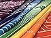 POSHFEEL Single Yoga Towels with Tassels Rainbow Chakra Tapestry Stripes Yoga Mats Beach Towel Style 1