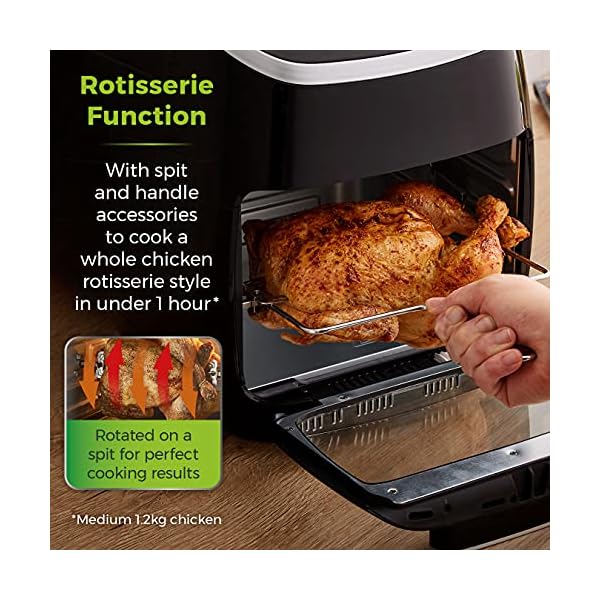 Tower-T17039-Vortx-5-in-1-Digital-Air-Fryer-Oven-with-Rapid-Air-Circulation-60-Minute-Timer-11L-2000W-Black Tower T17039 Xpress Pro 5-in-1 Digital Air Fryer Oven with Rapid Air Circulation, 60-Minute Timer, 11L, 2000W, Black