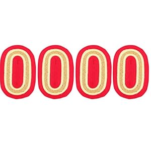 AAZEEM Striped 4 Piece Polyester Door Mat Set – 16″ x 24″, Red