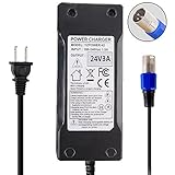 Abakoo New 24V 3A Adapter Charger for Jazzy Power Chair, Pride Hoveround Mobility, S300 S350 S400 S500 S650, Ezip 400 500 650 750 900 Mountain Trailz, Shoprider, Go-Go, Golden Buzzaround Lite